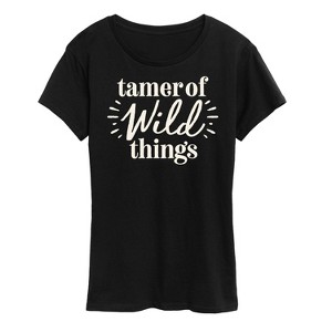 Women's - Instant Message - Tamer Of Wild Things Short Sleeve Graphic T-Shirt - 1 of 4