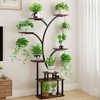 VECELO Plant Stand Indoor with Grow Lights, Indoor Plant Shelf, Metal Plant Flower Display Shelf, Tree-Shaped Plant Rack - 3 of 4