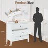 Heynemo Fluted 5 Drawers Dresser, Tall Chest of Drawer with Silent Slide Drawers, Ideal for Bedroom, Living Room, Hallway, Entryway - 2 of 4