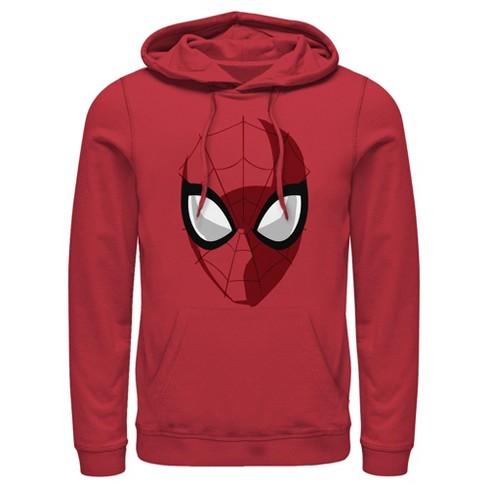 Men's Marvel Spider-Man Large Mask Icon Pull Over Hoodie - image 1 of 4