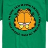 Boys' - Garfield - I'm Fine This Is Fine Short Sleeve Graphic T-Shirt - 2 of 4