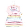 Hudson Baby Girls Cotton Dress and Cardigan Set, Cascading Hearts - 2 of 4