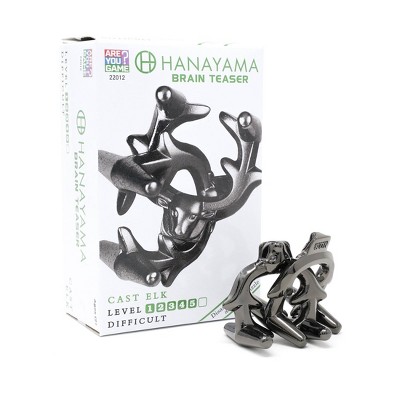 Hanayama Level 5 Cast Metal Elk Brainteaser Puzzle