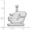 Black Bow Jewelry 14k White Gold Central Michigan Chippewas NCAA Large Pendant - 2 of 3