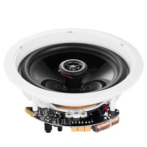 VEVOR 6.5'' Bluetooth in Ceiling Speakers, 150W, Flush Mount Ceiling & in-Wall Speaker System with 8ΩImpedance 89dB Sensitivity,White - 1 of 4