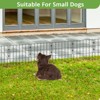 GOTGELIF Decorative Garden Fence Panels 10Pcs 10.8Ft Outdoor Rustproof Metal Barrier for Pets & Plants - 2 of 4