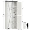 USIKEY 67"H Tall Storage Cabinet with 4 Doors, Farmhouse Accent Cabinet with Adjustable Shelves, for Bedroom, Living Room, Kicthen - 4 of 4