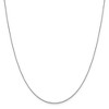 Black Bow Jewelry 1.15mm 14k White Gold Diamond Cut Oval Open Cable Necklace Chain - 3 of 4