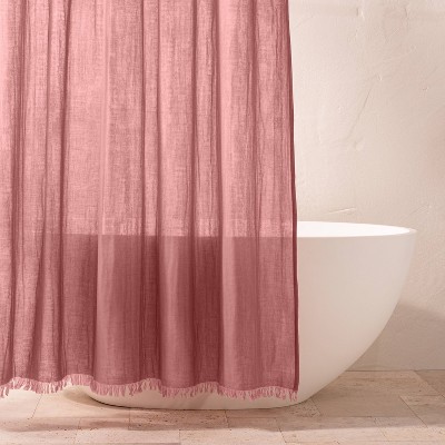 Gauze Shower Curtain Rose - Casaluna™