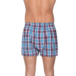 Fruit Of the Loom Fruit of the Loom Men's Premium Boxers, Plaid 4 Pack - 1 of 4