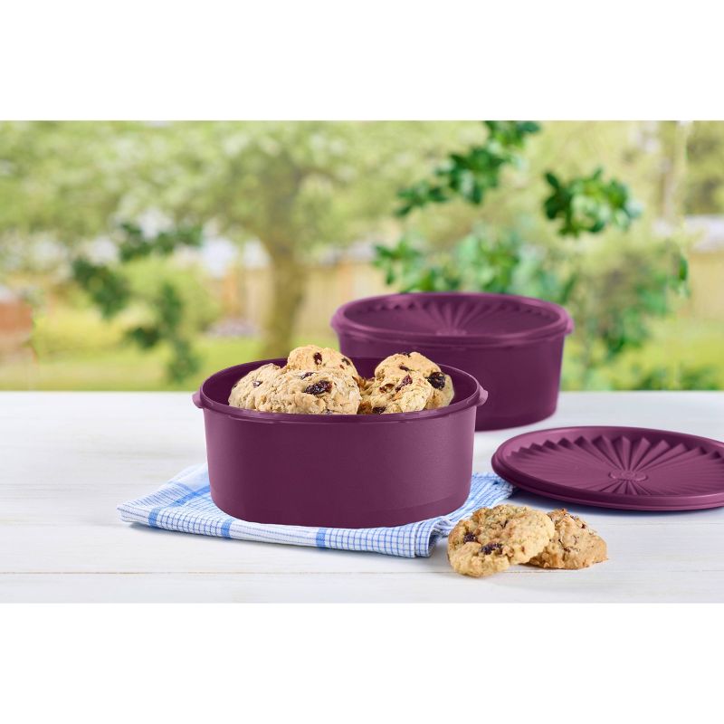 Tupperware Heritage 2pk 7.5c Plastic Cookie Canisters, 3 of 9