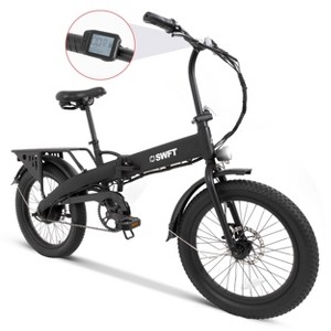 SWFT Adult FX 20" Step Through Electric Folding Bike - Black - 1 of 4