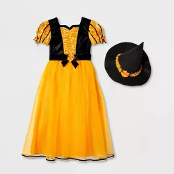 Kids' Adaptive Witch Halloween Costume Dress with Hat - Hyde & EEK! Boutique™