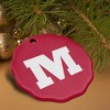 Monmouth College Primary Logo Porcelain Scalloped Holiday Christmas Tree Ornament  2.8" (7.1 cm) - 4 of 4