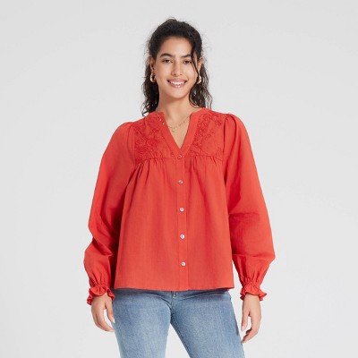 Women's Long Sleeve Blouse - Universal Thread™