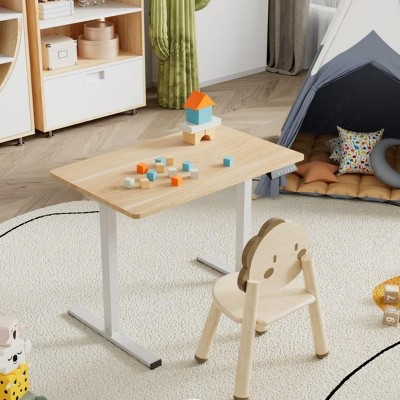 INFURNIC Desks Standing Desk Whole Piece Adjustable Height Workstation Sit Stand up Desk for Home Office, Multicolored, 31.5"*19.69"*28.74"