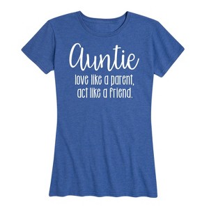 Women's - Instant Message - Auntie Love Like A Parent Short Sleeve Graphic T-Shirt - 1 of 4