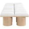 Meridian Furniture,Pavilion Boucle Fabric Bench - 3 of 4