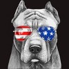 Men's Design By Humans American Pitbull With Sunglasses By T-Shirt - 2 of 2