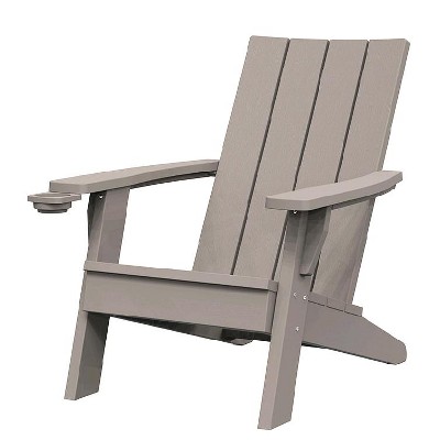 Dolonm All-Weather Resin Lounge Chair with cup holder,  Stainless Steel Hardware - Fade/Rust Resistant,for Outdoor/Indoor