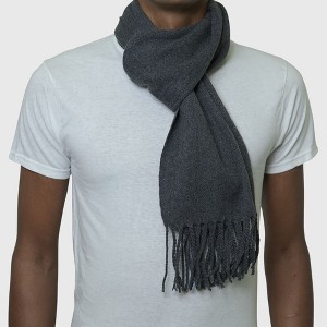 Alpine Swiss Mens Plaid Scarf Softer Than Cashmere Scarves Winter Shawl - 1 of 4