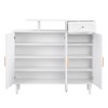Maliang Shoe Cabinet with Arched Doors and Drawer, Adjustable Shelves for Entryway, Living Room - 3 of 4