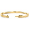 Pompeii3 5mm Hammered Bangle Bracelet 18k Yellow Gold Over Silver - 2 of 3