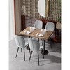20.48"Comfortable Upholstered Armless Accent Dinning Room Chairs - 2 of 4