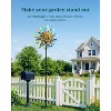 Cyan Oasis Yard Garden Wind Spinners - Large Outdoor Wind Spinners with Metal Stake Multi (24" W x 84" H) - 4 of 4