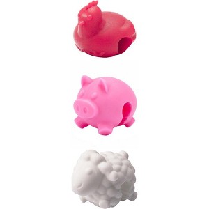 Tovolo 81-4467 Pot Lid Lifters, Silicone, Red/Pink/White - 1 of 1