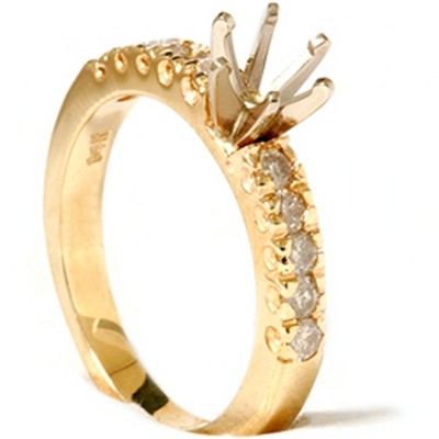Pompeii3 1/2ct Diamond Engagement Ring 14K Gold Setting Mount