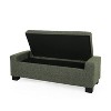Lyngins 50" Storage Ottoman in Textured Fabric,Rectangular Storage Bench with Hinged Lid for Seating,Footrest,Ottoman for Living Room,Bedroom - 2 of 4