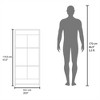 YONWAY Bookcase in Melamine with Three Shelves, Modern Style Book Shelf for Books for Living Room, Home, Office - 4 of 4