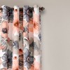 Home Boutique Leah Room Darkening Window Curtains Set - Coral and Gray - 52 x 84 - 2 of 4
