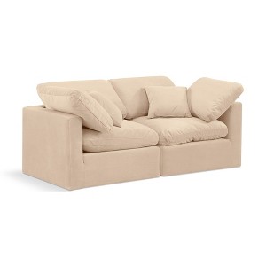 Meridian Furniture,Indulge Velvet Modular Sofa - 1 of 4