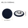 Unique Bargains Blouses Sweater Round Aluminum Cotton Fabric Cloth Covered Buttons 10 Pcs - 2 of 4