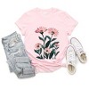 Simply Sage Market Pink Daisies Watercolor Short Sleeve Tee - 3 of 4