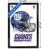 Trends International NFL New York Giants - Drip Helmet 20 Framed Wall Poster Prints - 3 of 4