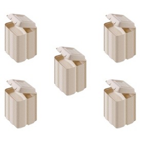 Responsible Products 9" x 9" x 3" Clamshell 3 Compartment Sugarcane - Pack of 100 - 1 of 2