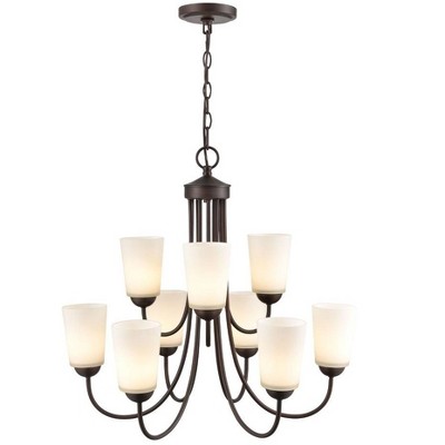 Millennium Lighting Ivey Lake 9 - Light Chandelier in  Rubbed Bronze
