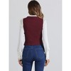 INSPIRE CHIC Women's Denim Sleeveless V Neck Button Down Casual Waistcoat Vest - 4 of 4