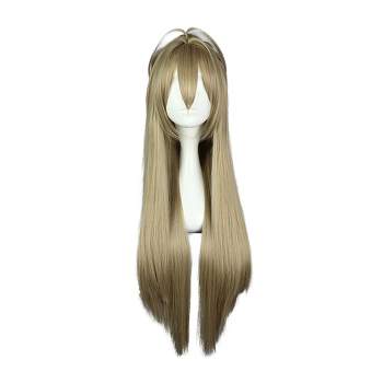 Unique Bargains Women's Wigs 35" Blonde with Wig Cap