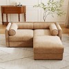 75.5" Chenille Modular L-Shaped Sectional Sofa with Cylindrical Cushios and Storage Seat for Small Living Room - 3 of 4