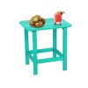Aoodor Outdoor Adirondack Side Table HDPE End Table，Classic Modern Design，High-Quality，Easy to Assemble，Versatile End Table for Patio, Garden, Lawn - 2 of 4