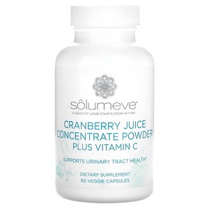 Solumeve Cranberry Juice Concentrate Plus Vitamin C, 60 Veggie Capsules - 1 of 3