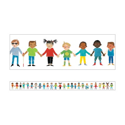 Carson Dellosa Education All Are Welcome Kids Straight Borders, 36 Feet (Pack of 6)
