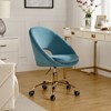Hector Modern Velvet  Ergonomic Swivel Office Desk Chair with Adjustable Height | Karat Home - 2 of 4