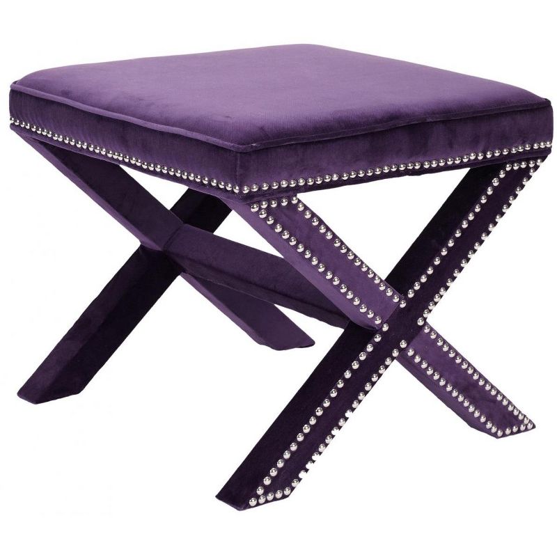 Palmer Ottoman with Nail Heads  - Safavieh, 3 of 5