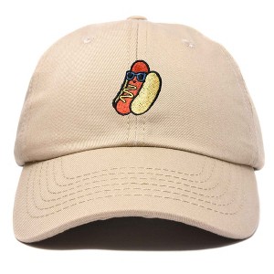 Dalix Hot Dog Embroidered Cap Cotton Baseball Summer Cool Dad Hat Mens - 1 of 4