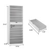 Hitow White Vertical Shoe Cabinet Open 13 Tiers of Space Large-Capacity Shoe Storage - 3 of 4